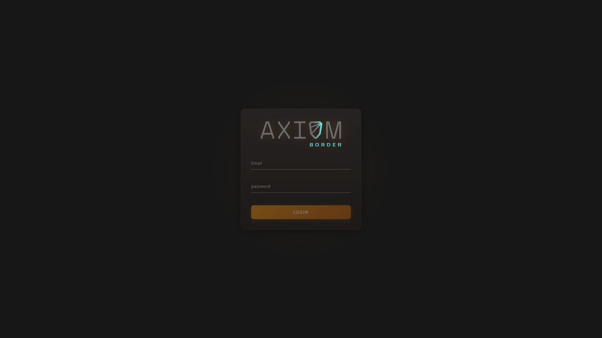 The Axiom Border console login
