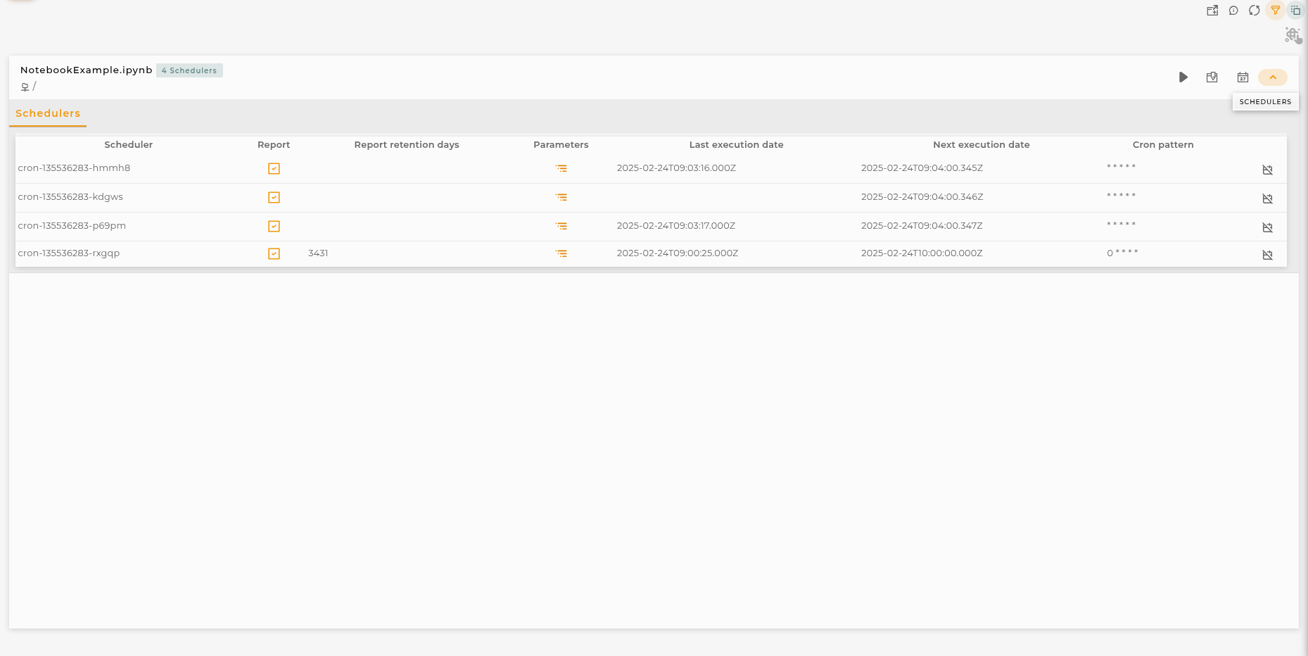 Notebooks Scheduler