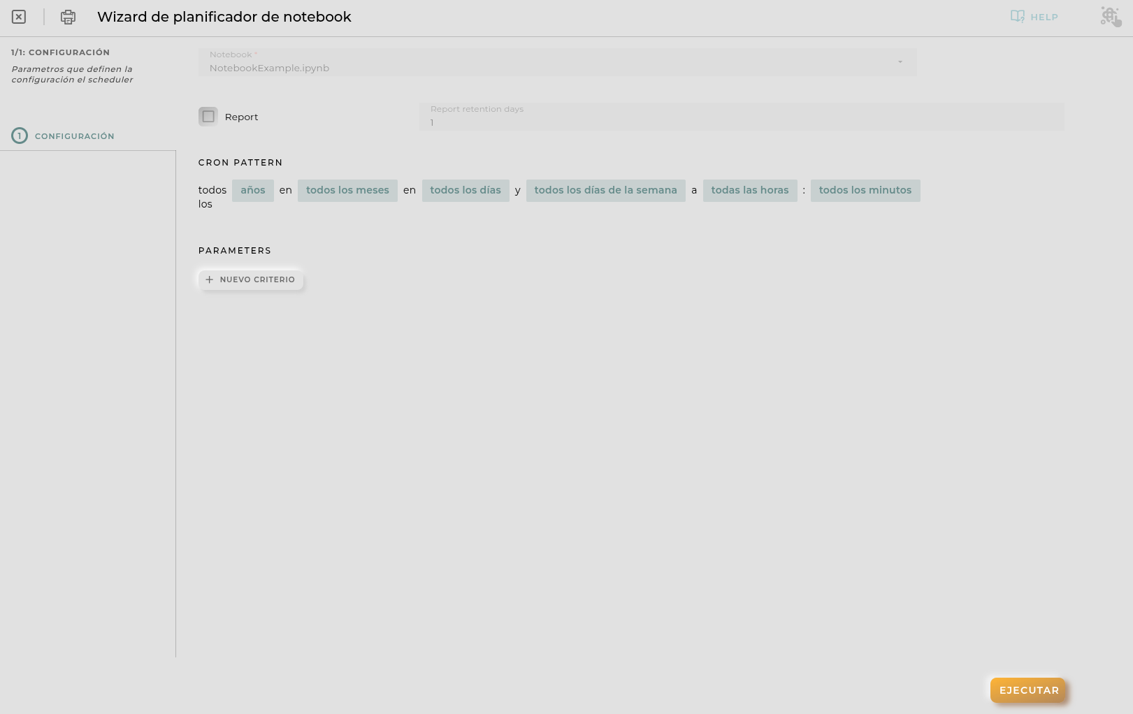Notebooks Scheduler Wizard
