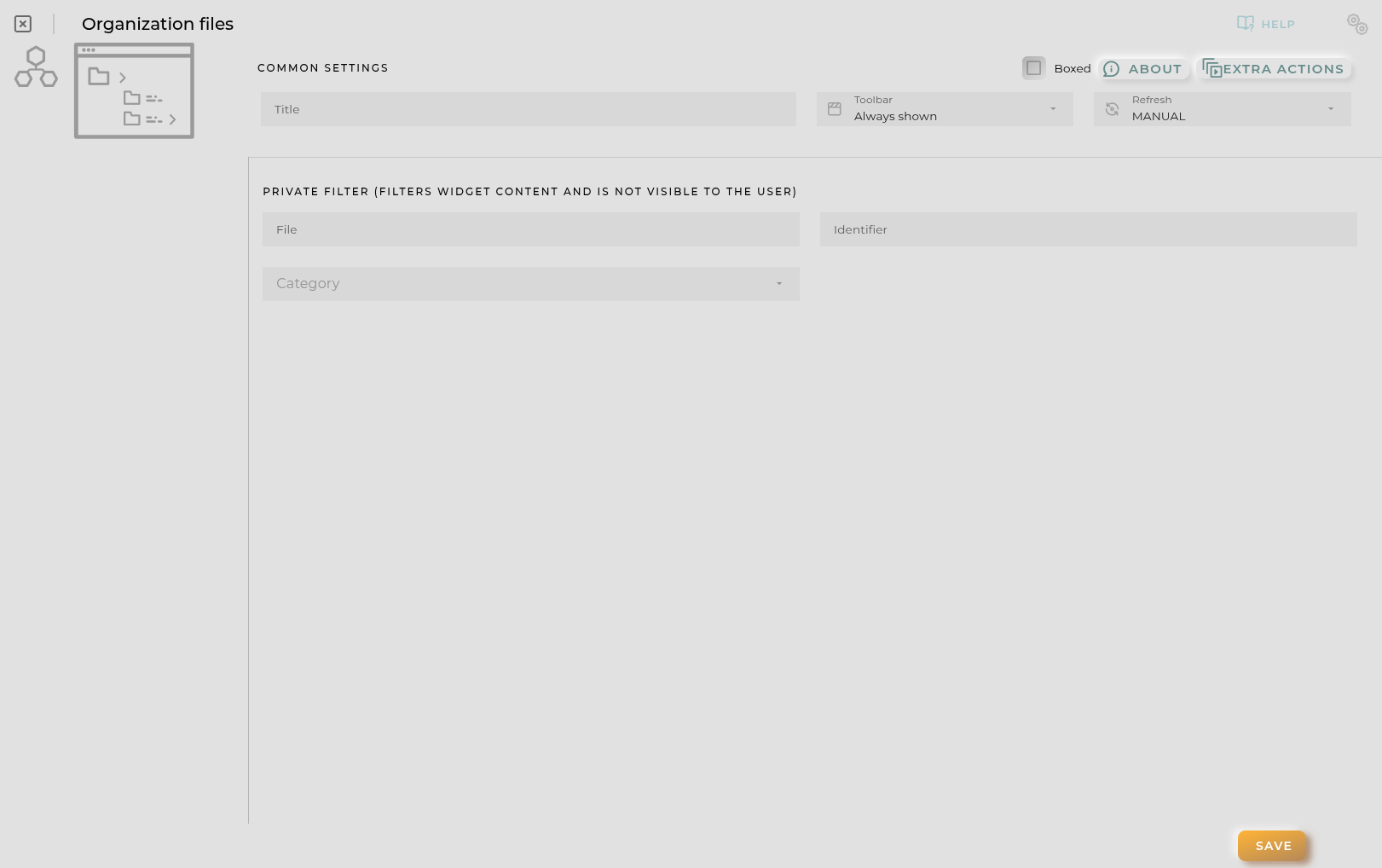 List settings