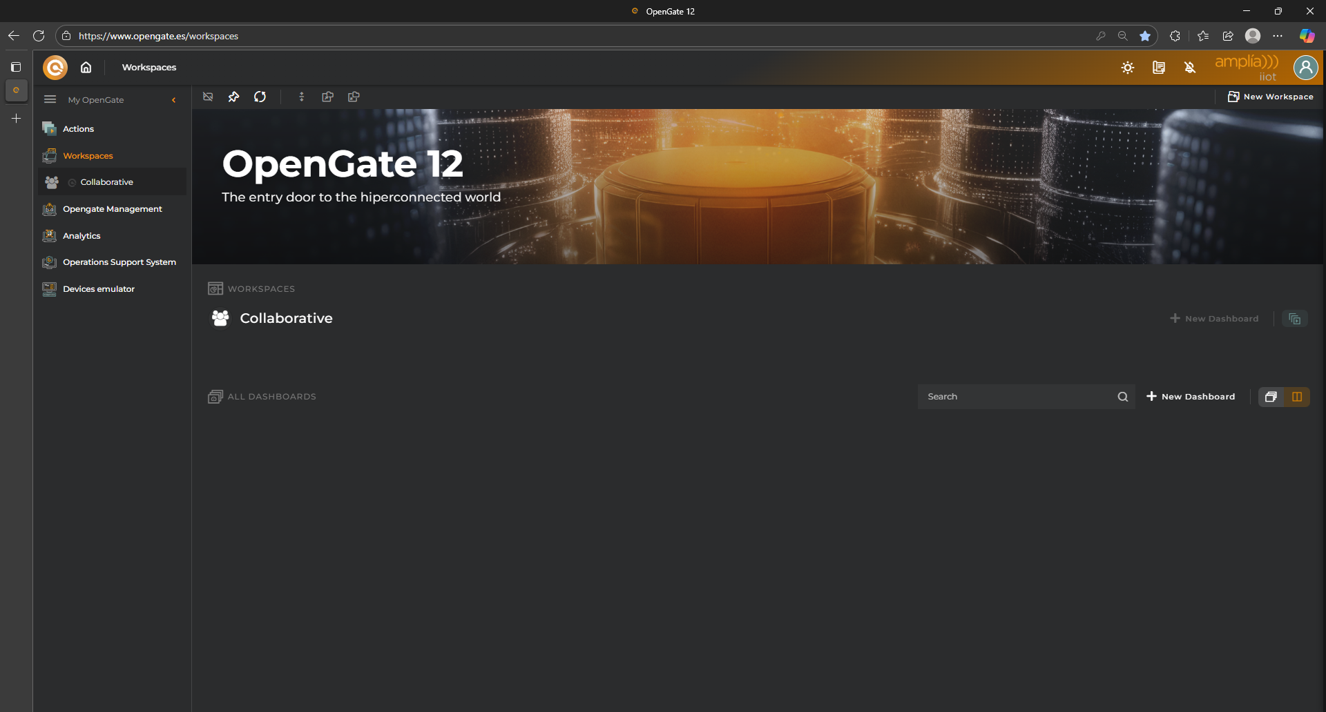 OpenGate home page