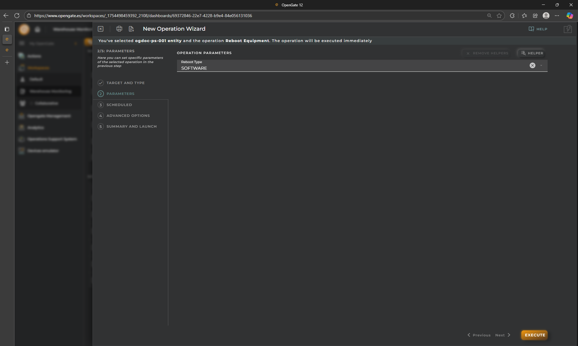 OpenGate Operation creation