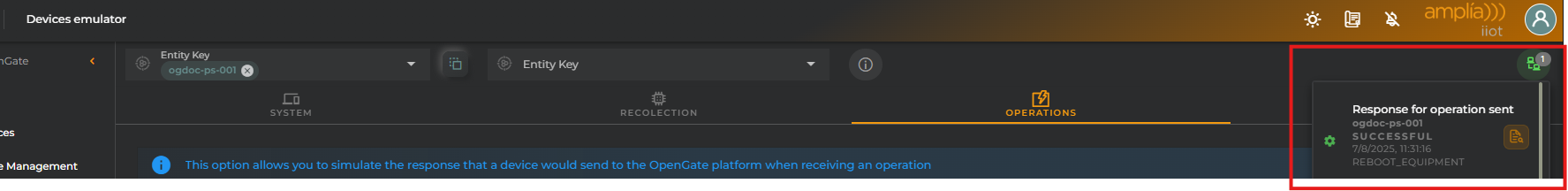 OpenGate Operation creation