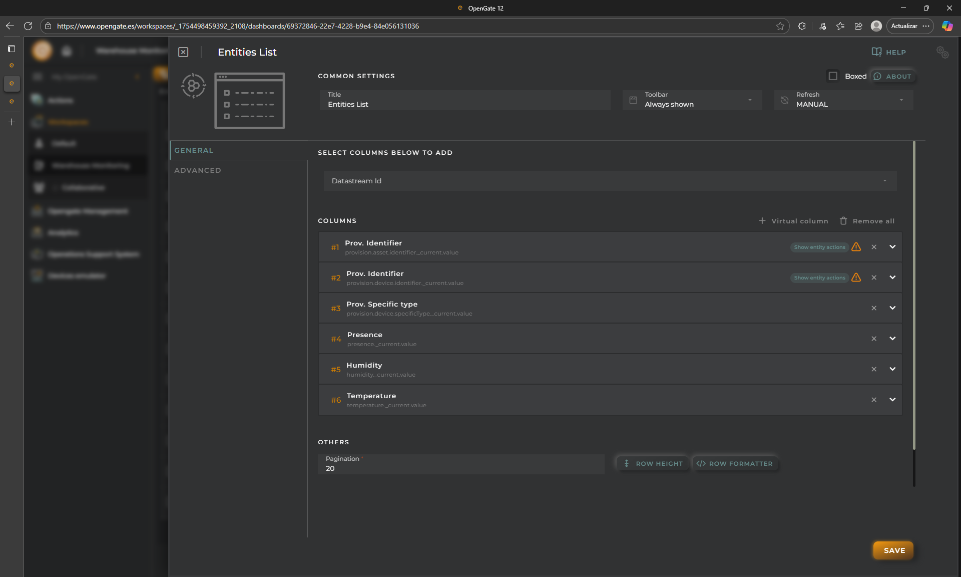 OpenGate Widgets