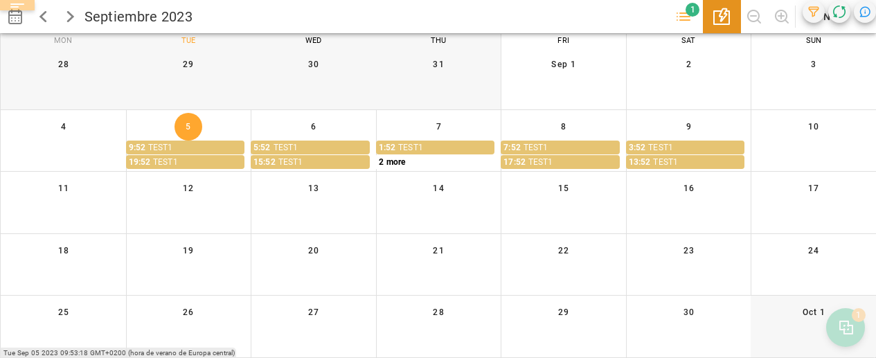 Periodic Operations Calendar
