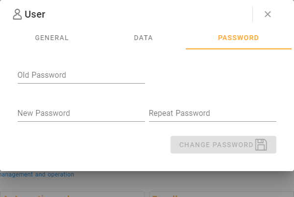User password
